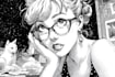 draw simple black and white illustration