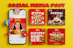 create modern and engaging social media post design