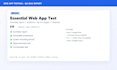 do manual website testing and deliver a bug report