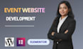 build a pro elementor event website