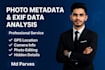 extract and analyze photo metadata using exiftool