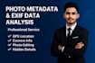 extract and analyze photo metadata using exiftool