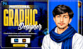 design clean and eye catching graphics for you brand