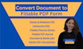 create interactive editable fillable PDF form in adobe acrobat, docusign
