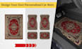 design your own personalised car mats patterned