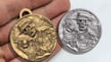 sculpt 3d coin, bas relief medallion metal casting,challenge coin for 3dprinting