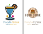 do modern food and drink logo design