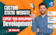 develop a custom, blazing fast, and professional static website with react