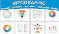 design infographics, flowcharts, diagrams, and pie charts