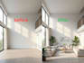 design photorealistic 3d interior renders with cinematic lighting