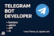 create a powerful telegram bot using python and ai