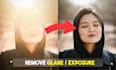 quick fix glare, harsh shadows, overexposed and noisy photos