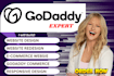 design, redesign or develop a professional godaddy website using godaddy website