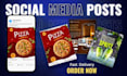 design 30 attractive posts for instagram and facebook