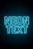 create a modern neon text logo with glow effect