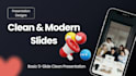 design a modern and professional presentation