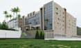 render multi block academic complex,campus architecture,high rise reconstruction