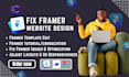 fix responsiveness edit template adjust layouts optimize your framer website