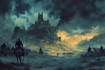 create fantasy landscape illustrations