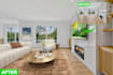add the furniture for your empty room with virtual staging