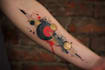 custom an abstract black tattoo design