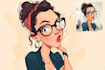 draw funny caricature portrait and cartoon