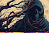 create dark art illustration