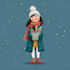 create festive holiday christmas design illustration