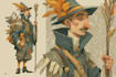 design character concept art and character illustration