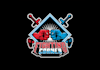 design minimal fighting game community logo