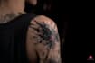 custom an abstract black tattoo design