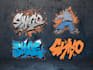 create handmade graffiti for your logo or your word