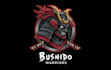 draw modern samurai head mascot logo design