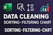 organize your data with sorting, filtering and charts