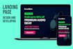 create a modern, high converting landing page for your brand or startup