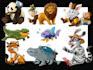 draw animals in cartoon style
