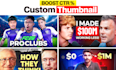design a custom clickable youtube thumbnail