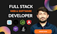 do website development as full stack web developer, backend frontend developer