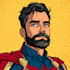create superhero cartoon character