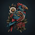 create traditional tattoo,logo design