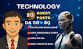 build saas backlinks via saas guest post, link insertion on high da saas website