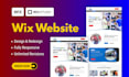 design and develop a responsive wix website or wix website redesign