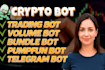 be solana developer for pump fun, meme coin trading volume bot, copy trading bot