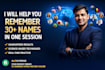 help you to remember 30 names with face in one session