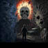 draw a detailed dark art rock gothic illustration