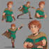 do 2d character design, 2d game character, concept