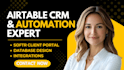 build airtable automation database CRM dashboard interface softr integration