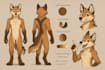 draw 2d furry fursona yiff ref sheet anthro dakimakura hybrid art pfp furry oc