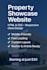 create a responsive real estate property showcase website using HTML and CSS