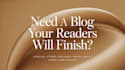 write a clear lifestyle or wellness blog